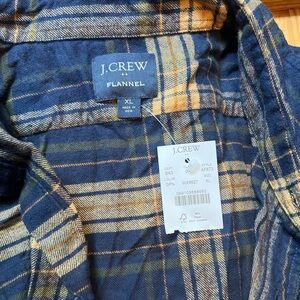 J Crew Flannel XL NWT